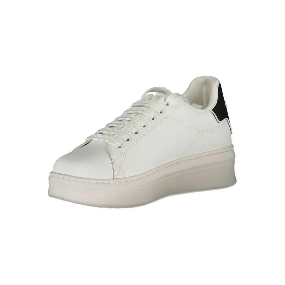 Gaelle Paris White Polyethylene Sneaker - Sneakers
