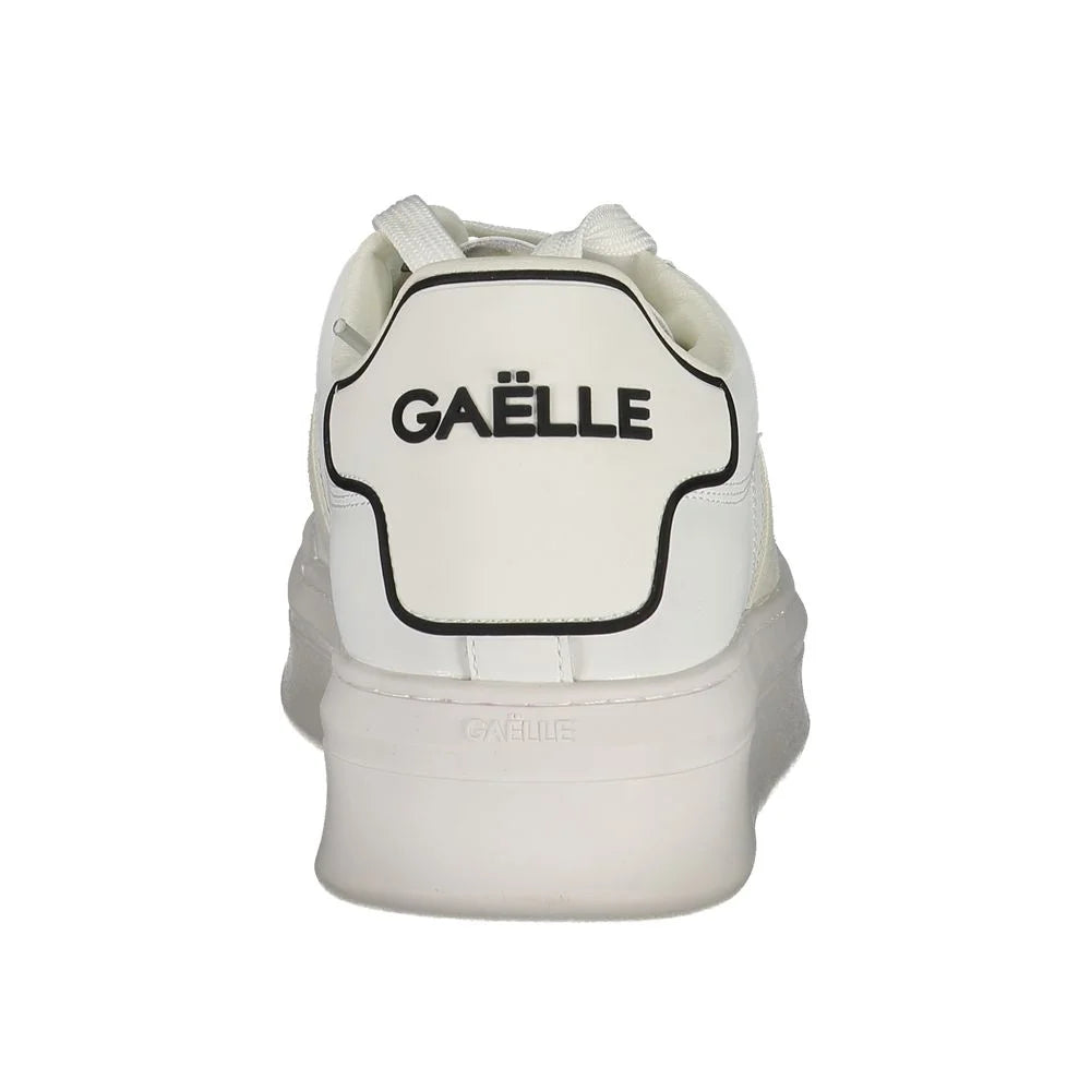 Gaelle Paris White Polyethylene Sneaker - Sneakers
