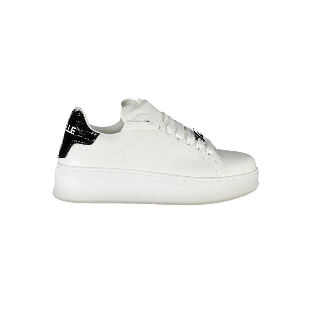 Gaelle Paris White Polyethylene Sneaker - Sneakers