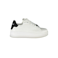 Gaelle Paris White Polyethylene Sneaker - Sneakers