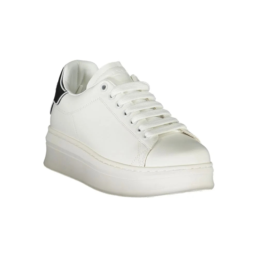 Gaelle Paris White Polyethylene Sneaker - Sneakers