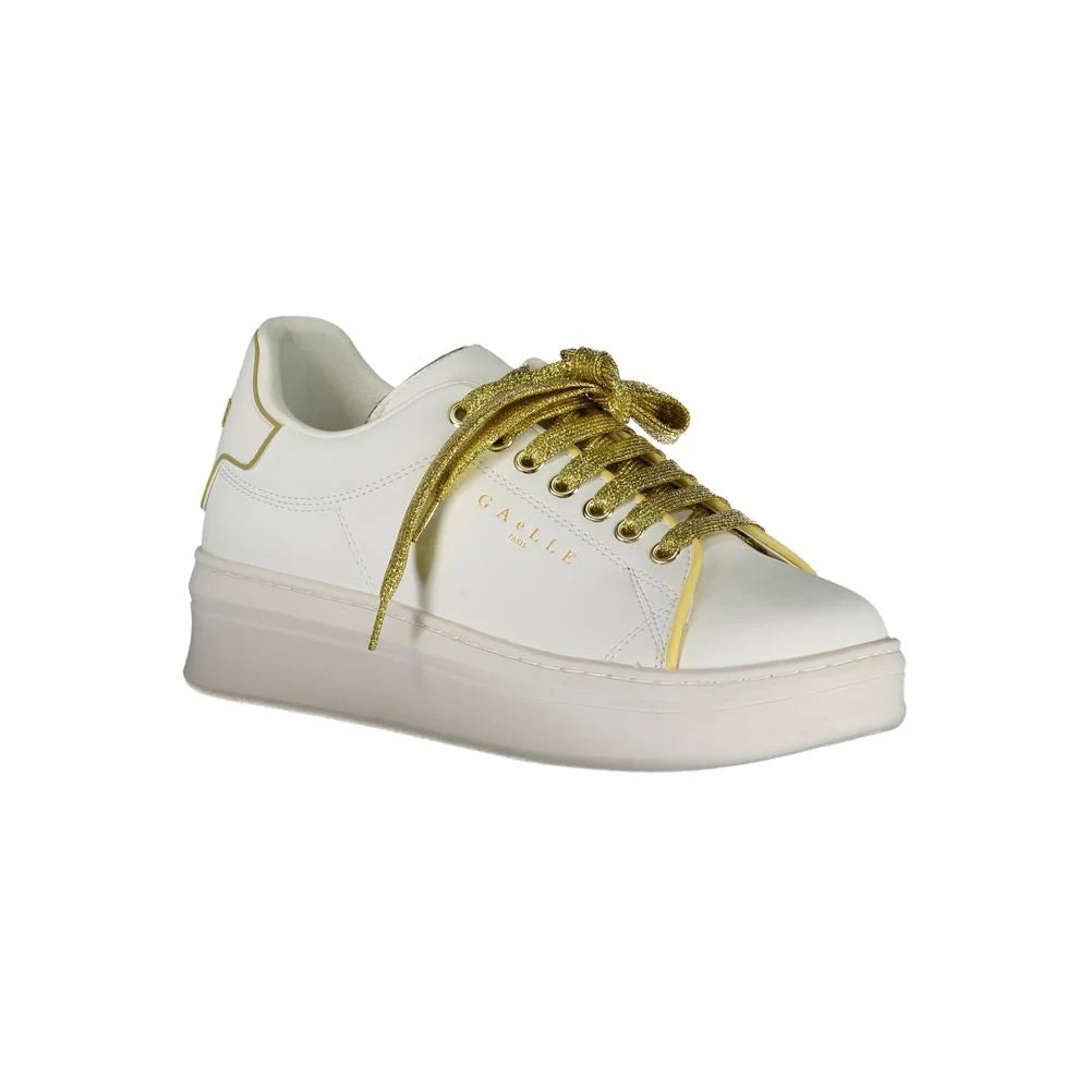Gaelle Paris White Polyethylene Sneaker - Sneakers