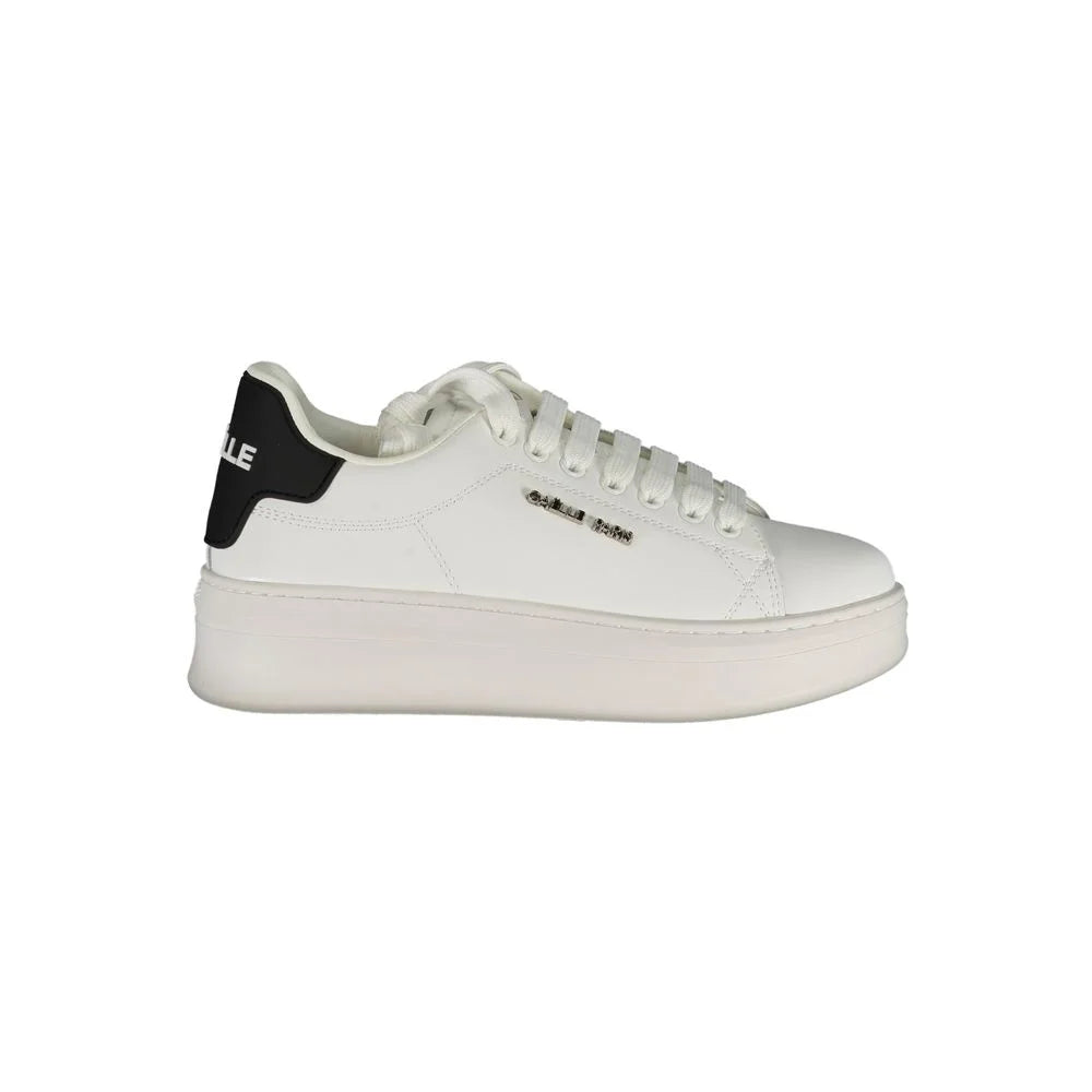 Gaelle Paris White Polyethylene Sneaker - Sneakers