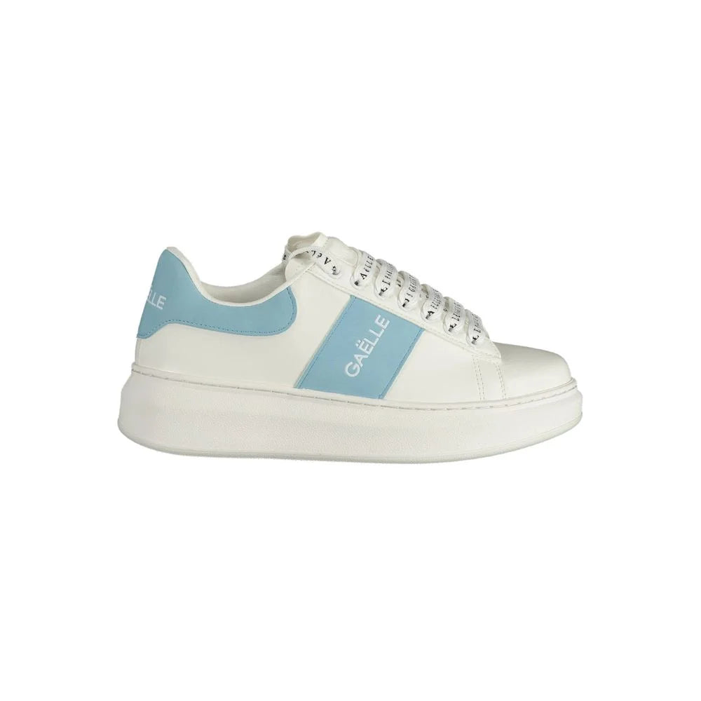 Gaelle Paris White Polyethylene Sneaker - Sneakers