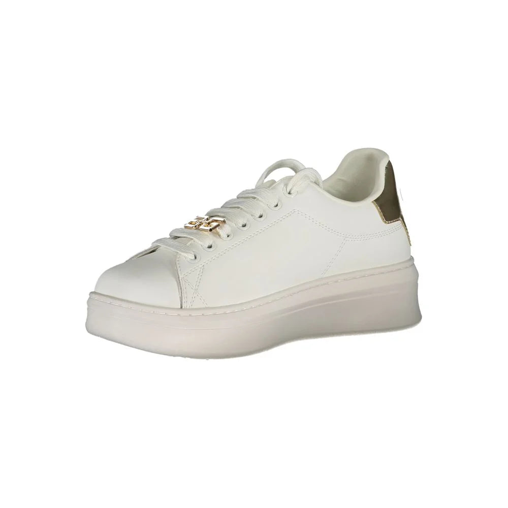 Gaelle Paris White Polyethylene Sneaker - Sneakers