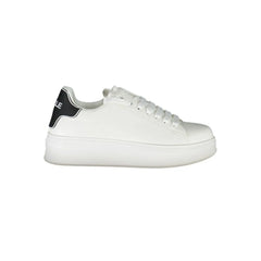 Gaelle Paris White Polyethylene Sneaker - Sneakers