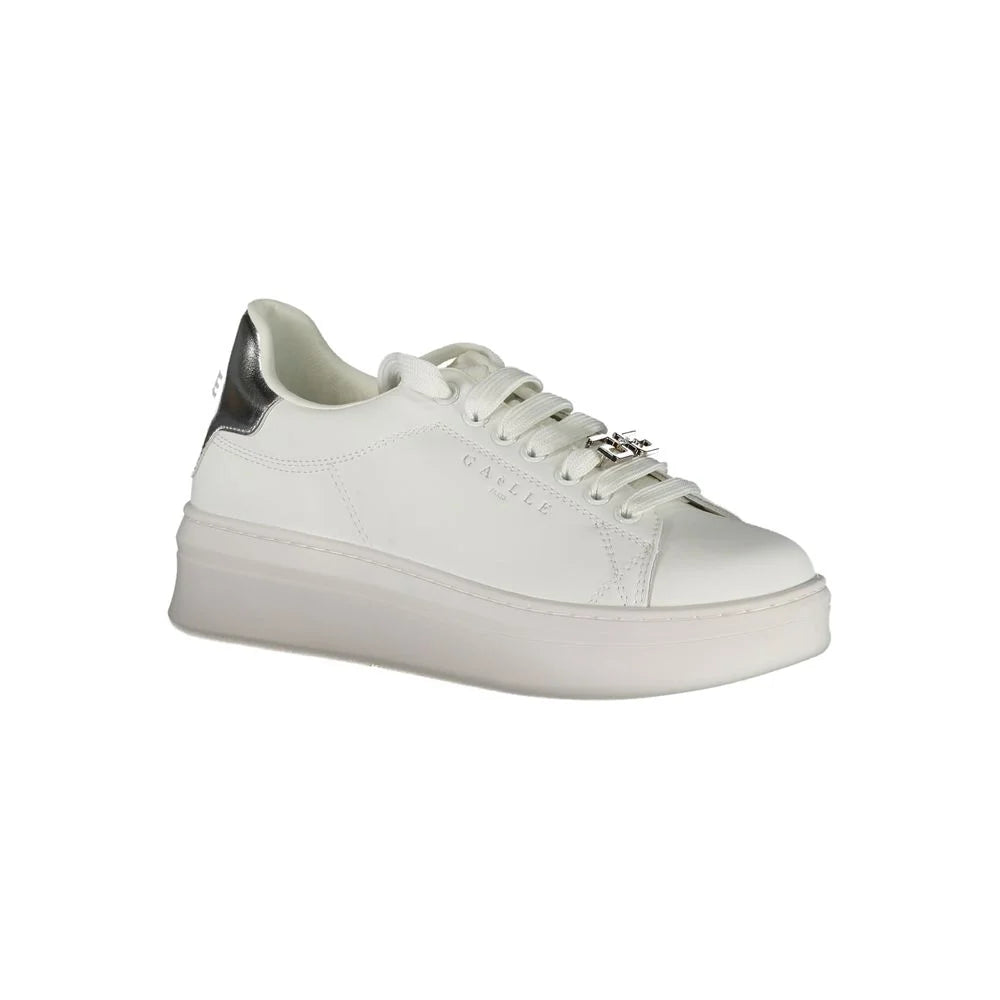 Gaelle Paris White Polyethylene Sneaker - Sneakers