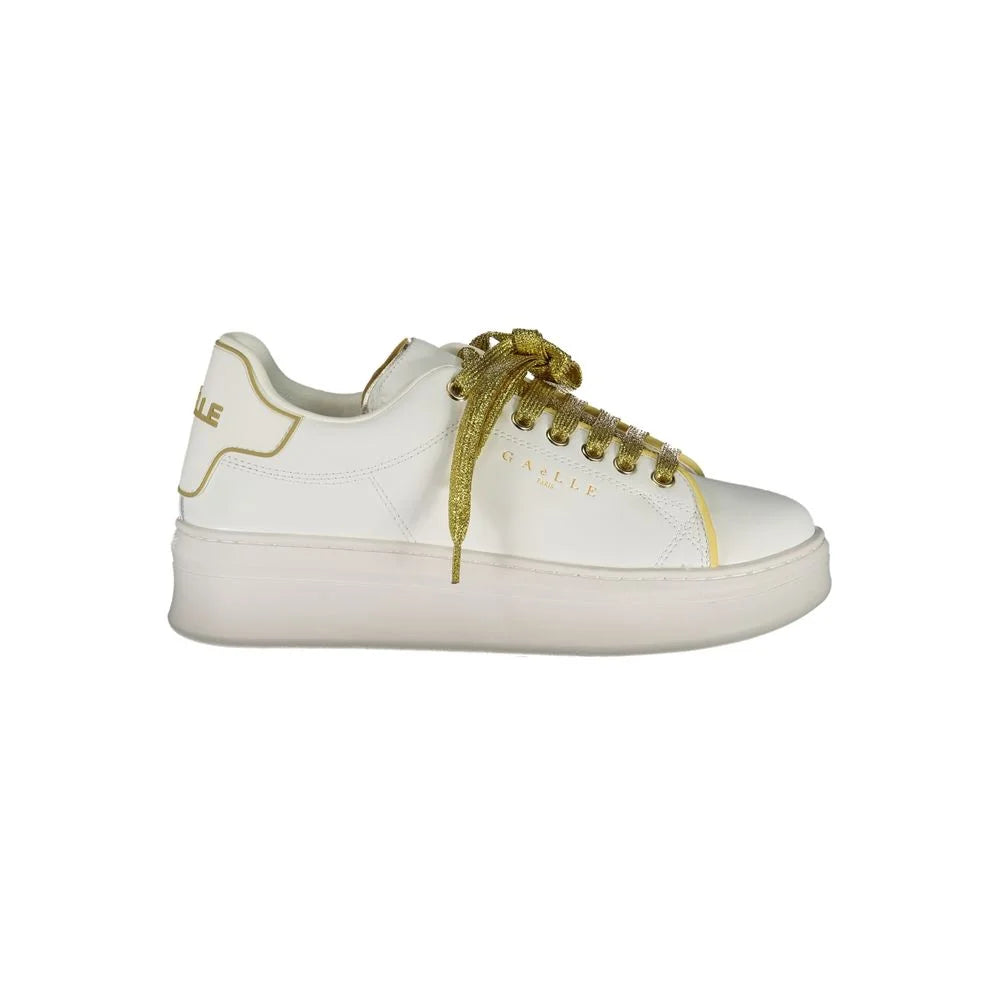 Gaelle Paris White Polyethylene Sneaker - Sneakers
