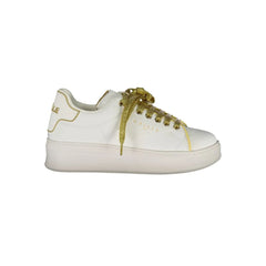 Gaelle Paris White Polyethylene Sneaker - Sneakers