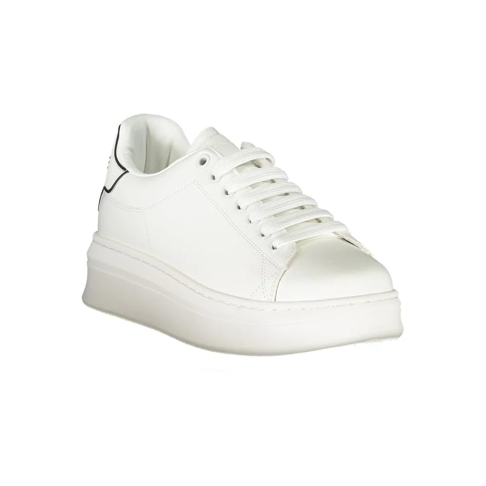 Gaelle Paris White Polyethylene Sneaker - Sneakers