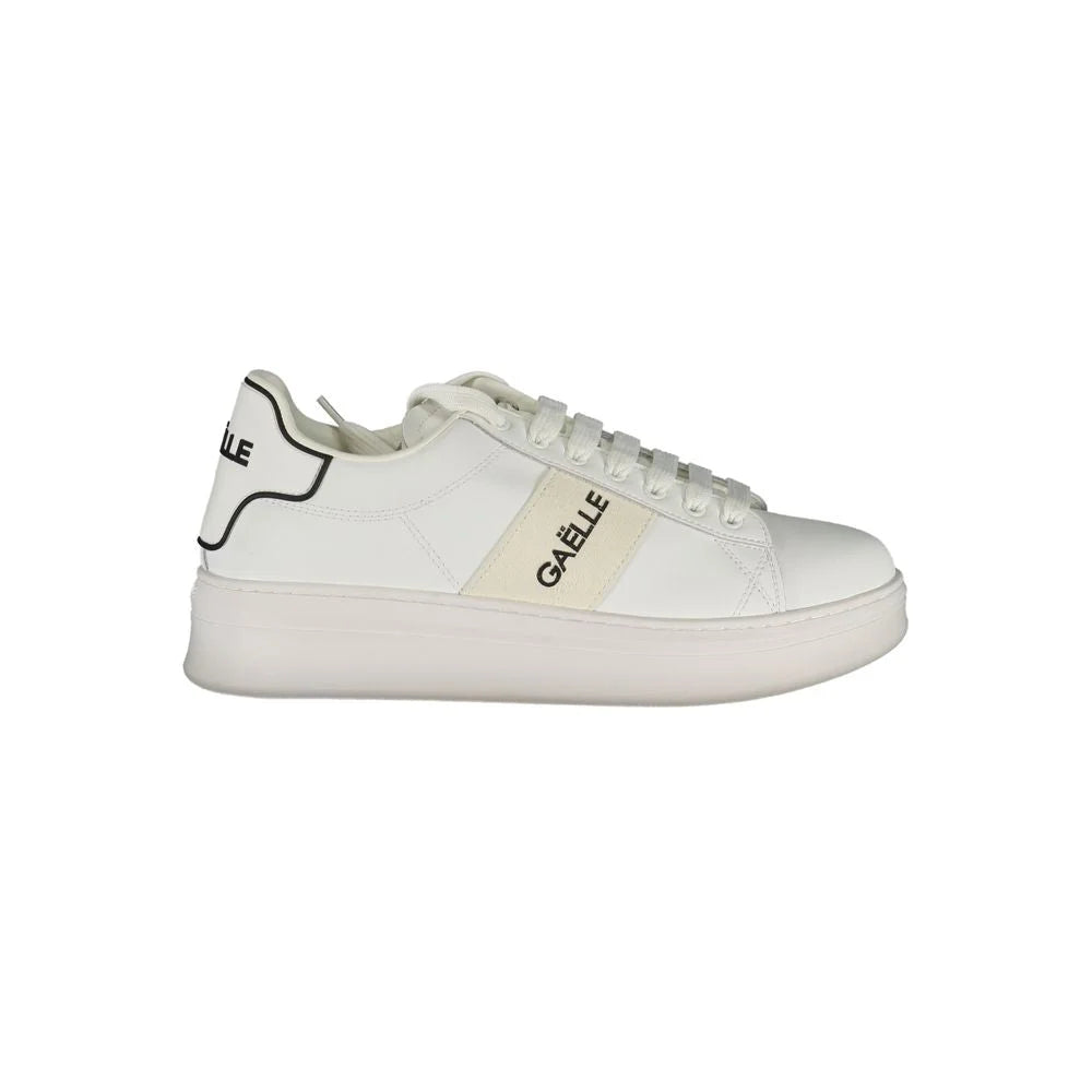 Gaelle Paris White Polyethylene Sneaker - Sneakers
