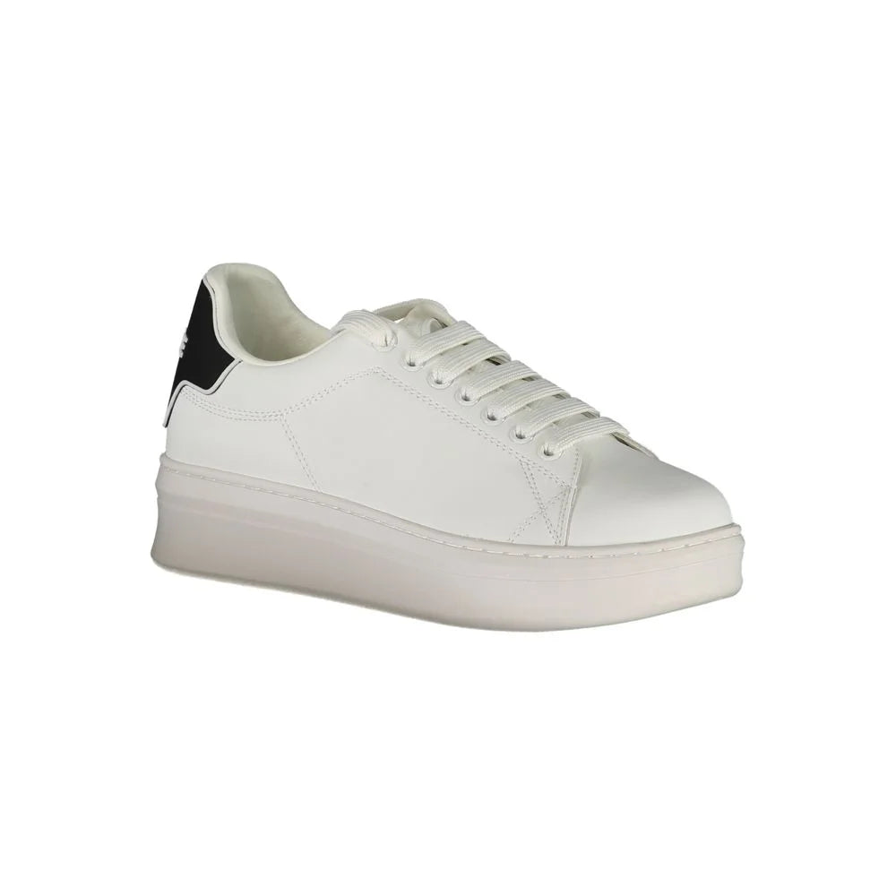 Gaelle Paris White Polyethylene Sneaker - Sneakers
