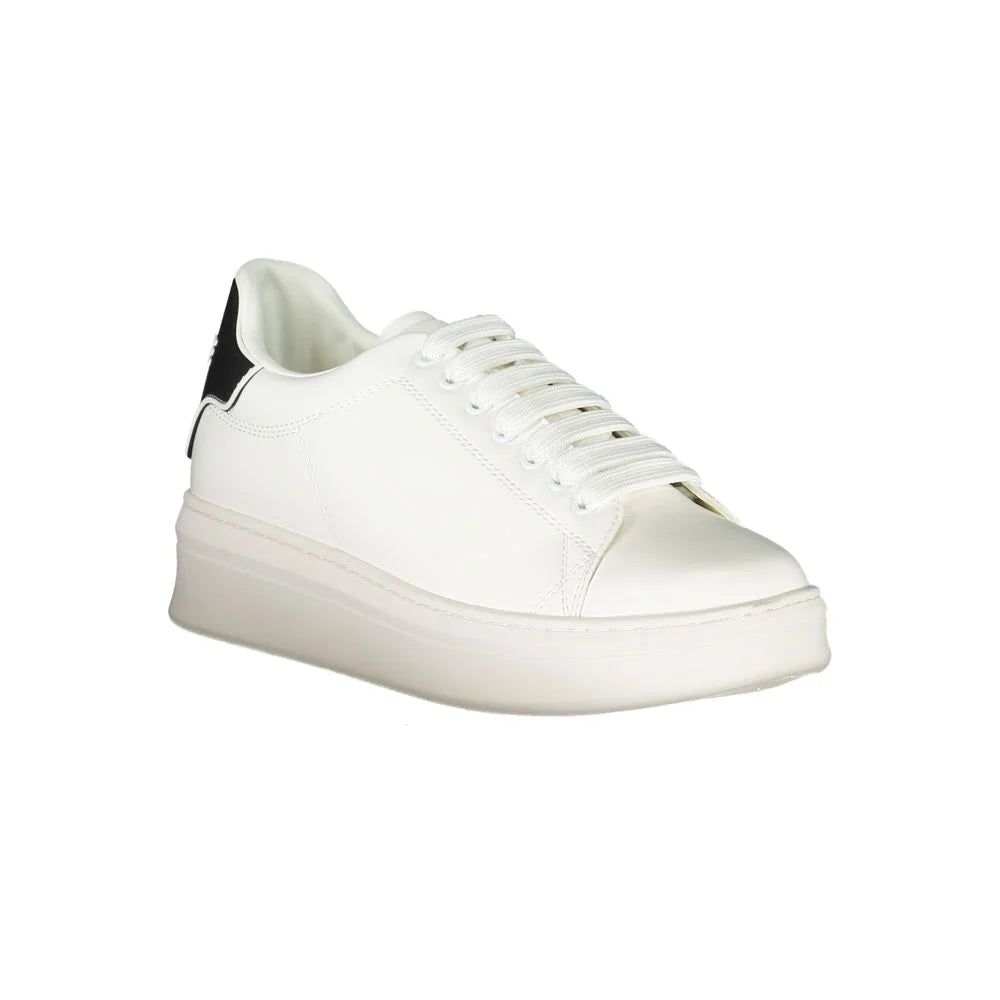 Gaelle Paris White Polyethylene Sneaker - Sneakers