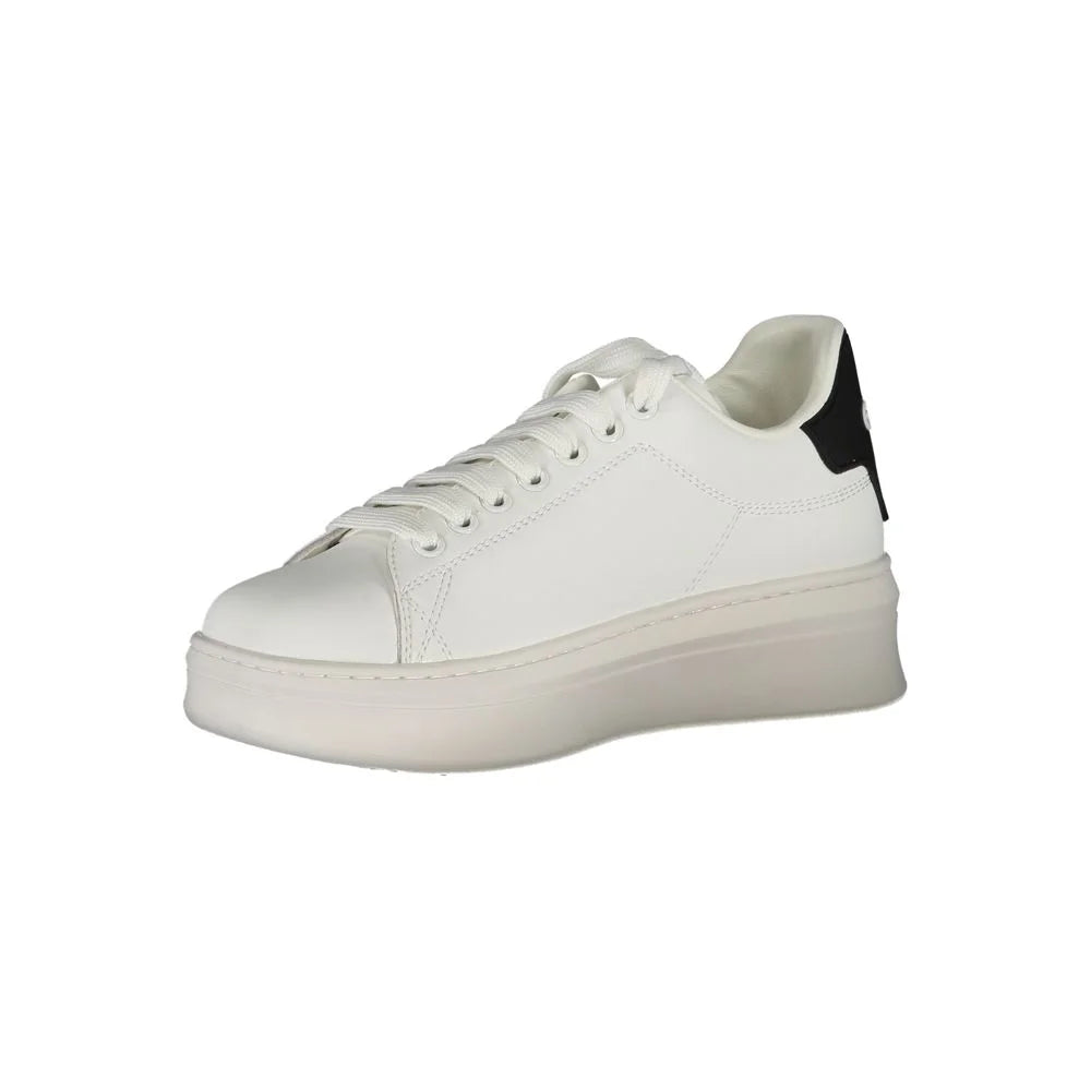 Gaelle Paris White Polyethylene Sneaker - Sneakers