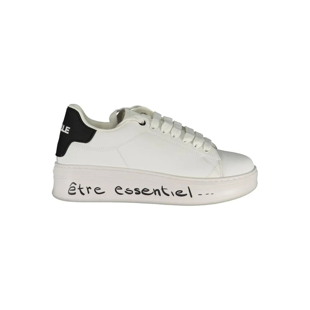 Gaelle Paris White Polyethylene Sneaker - Sneakers