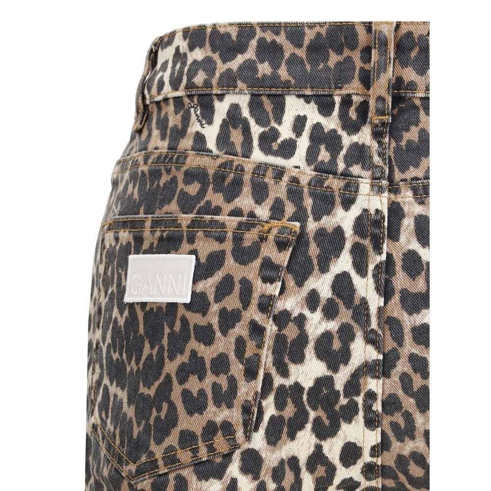 Ganni Animal print Pants - Trousers