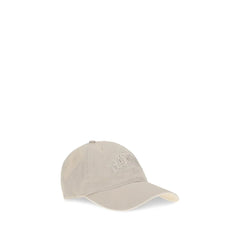 Ganni Beige Cotton Cap (Baseball Hat) - UNI
