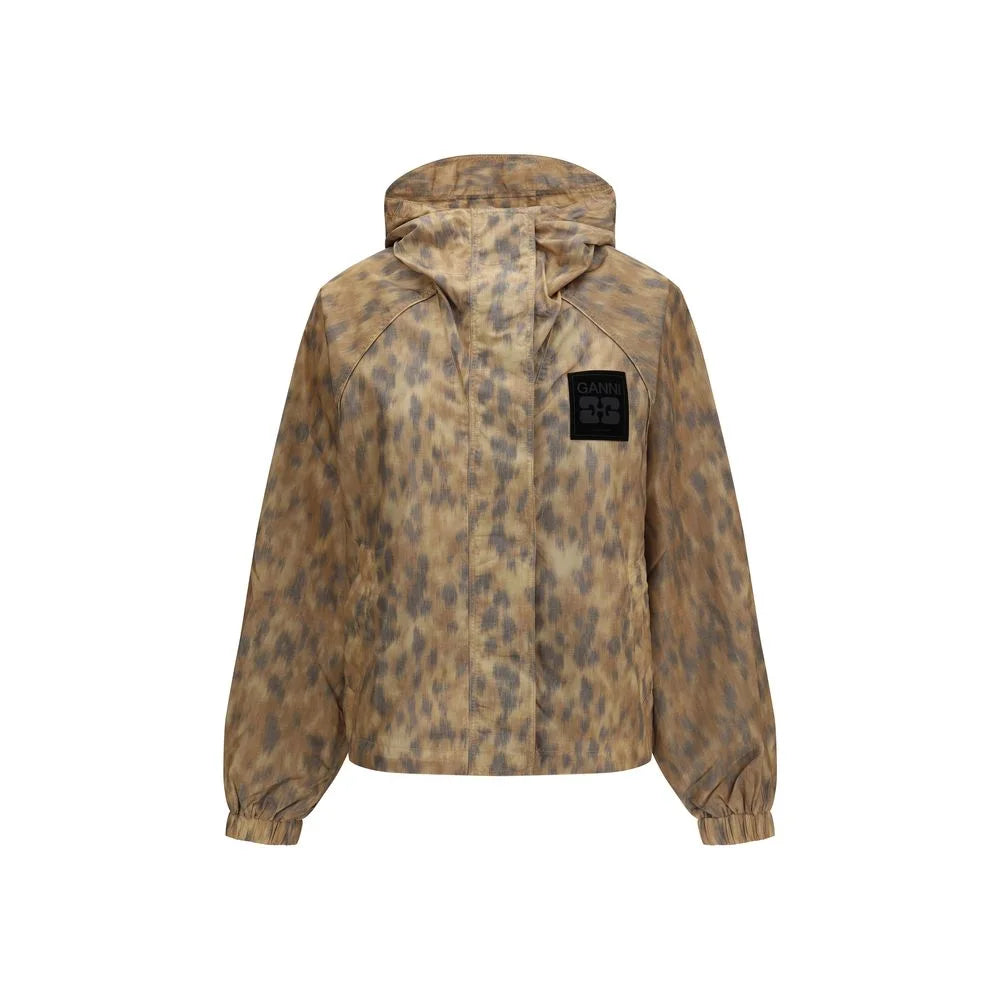 Ganni Beige Polyamide Shell Jacket