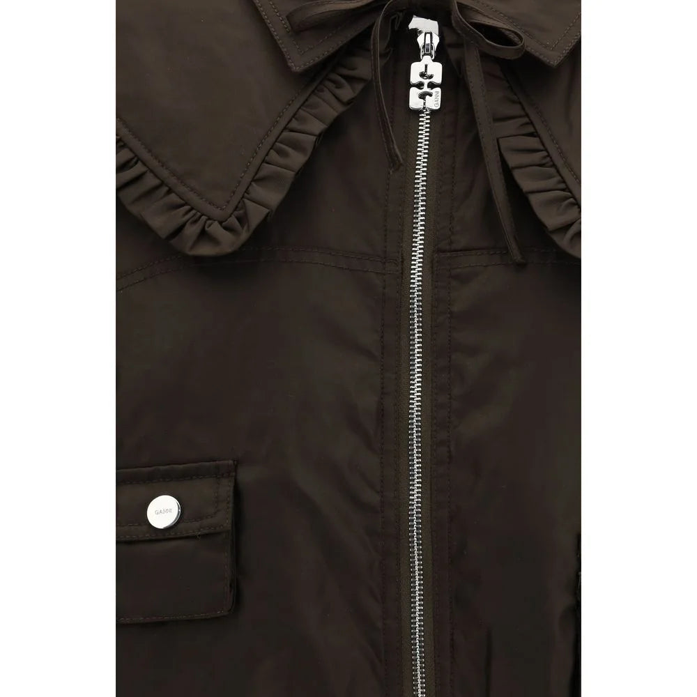 Ganni Bicolor Polyamide Bomber - Bomber Jackets