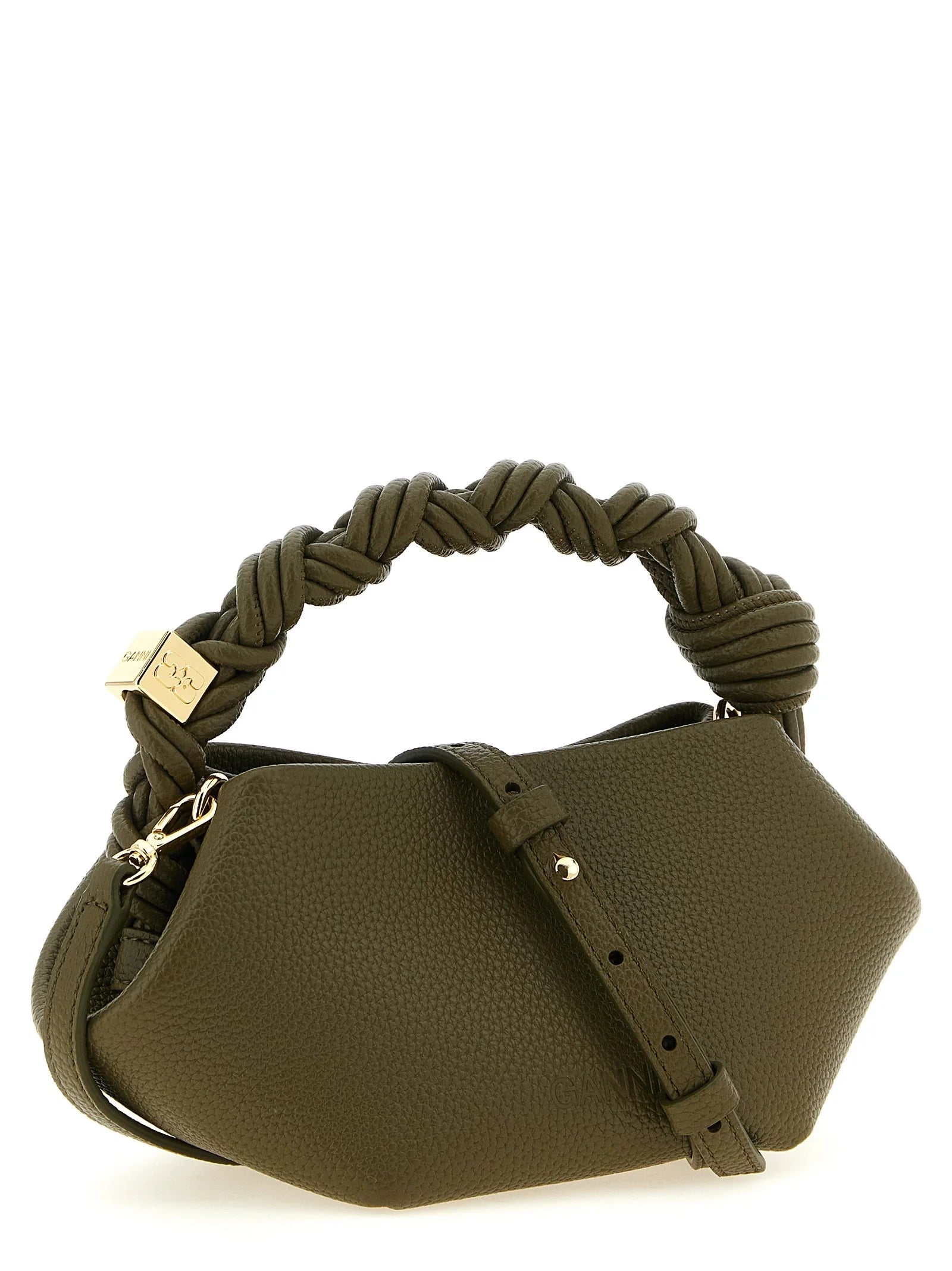 Ganni Bicolor Polyester Handbag