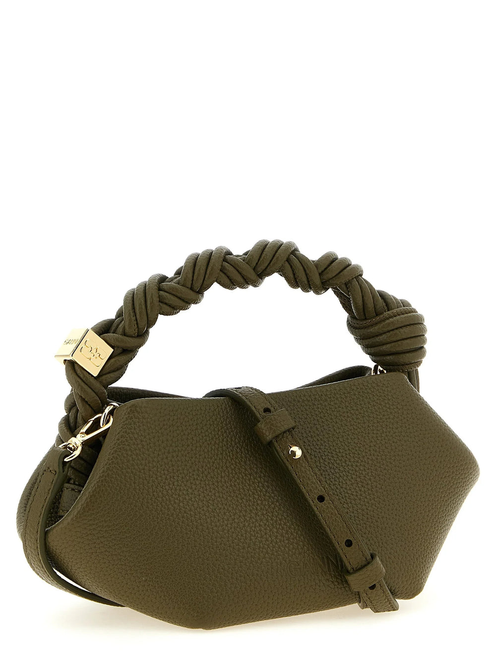 Ganni Bicolor Polyester Handbag