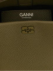 Ganni Bicolor Polyester Handbag