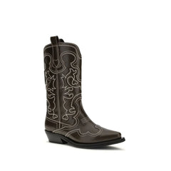 Ganni Bicolor Polyethylene Ankle Boots