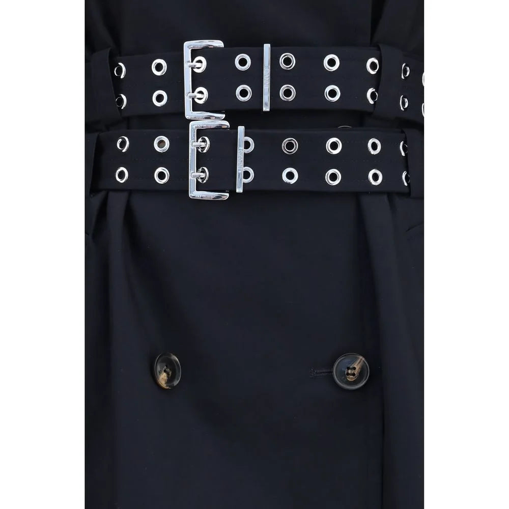 Ganni Black Cotton Coat