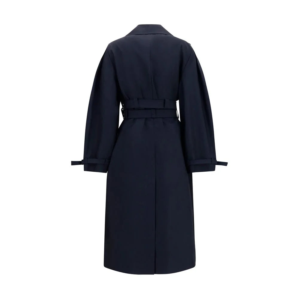 Ganni Black Cotton Coat