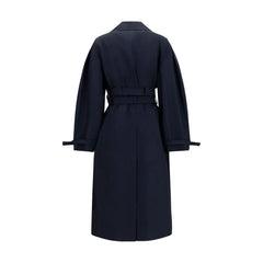 Ganni Black Cotton Coat
