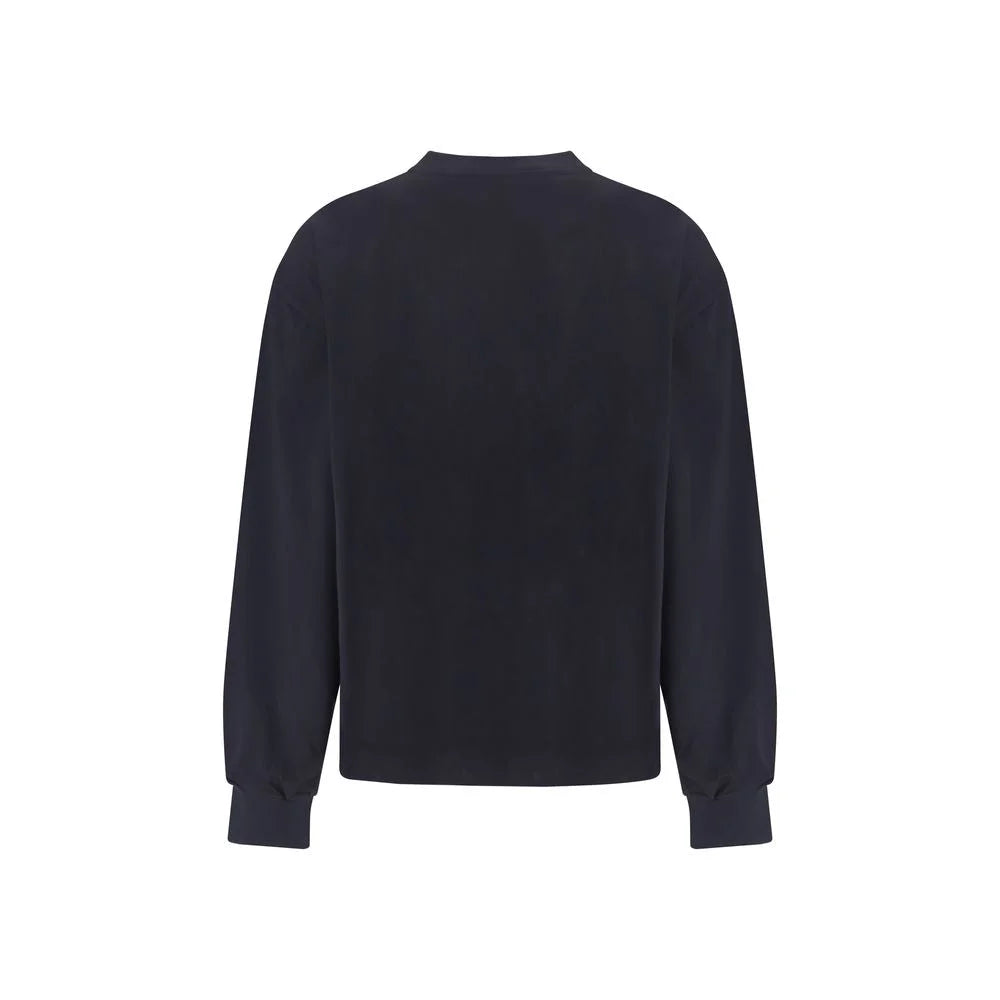 Ganni Black Cotton Sweatshirt
