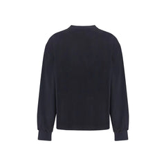 Ganni Black Cotton Sweatshirt
