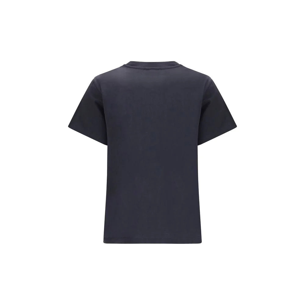 Ganni Black Cotton T-Shirt