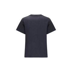 Ganni Black Cotton T-Shirt