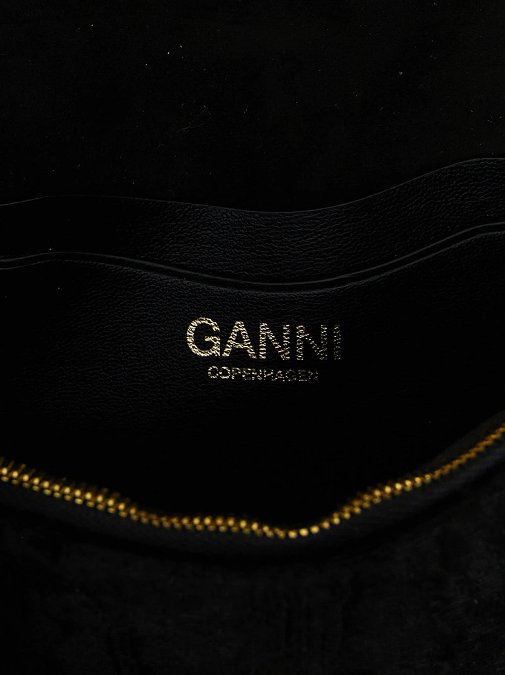 Ganni Black Polyester Cardholder