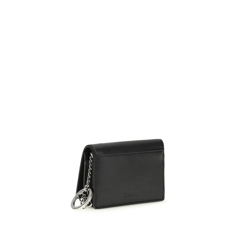 Ganni Black Polyester Wallet