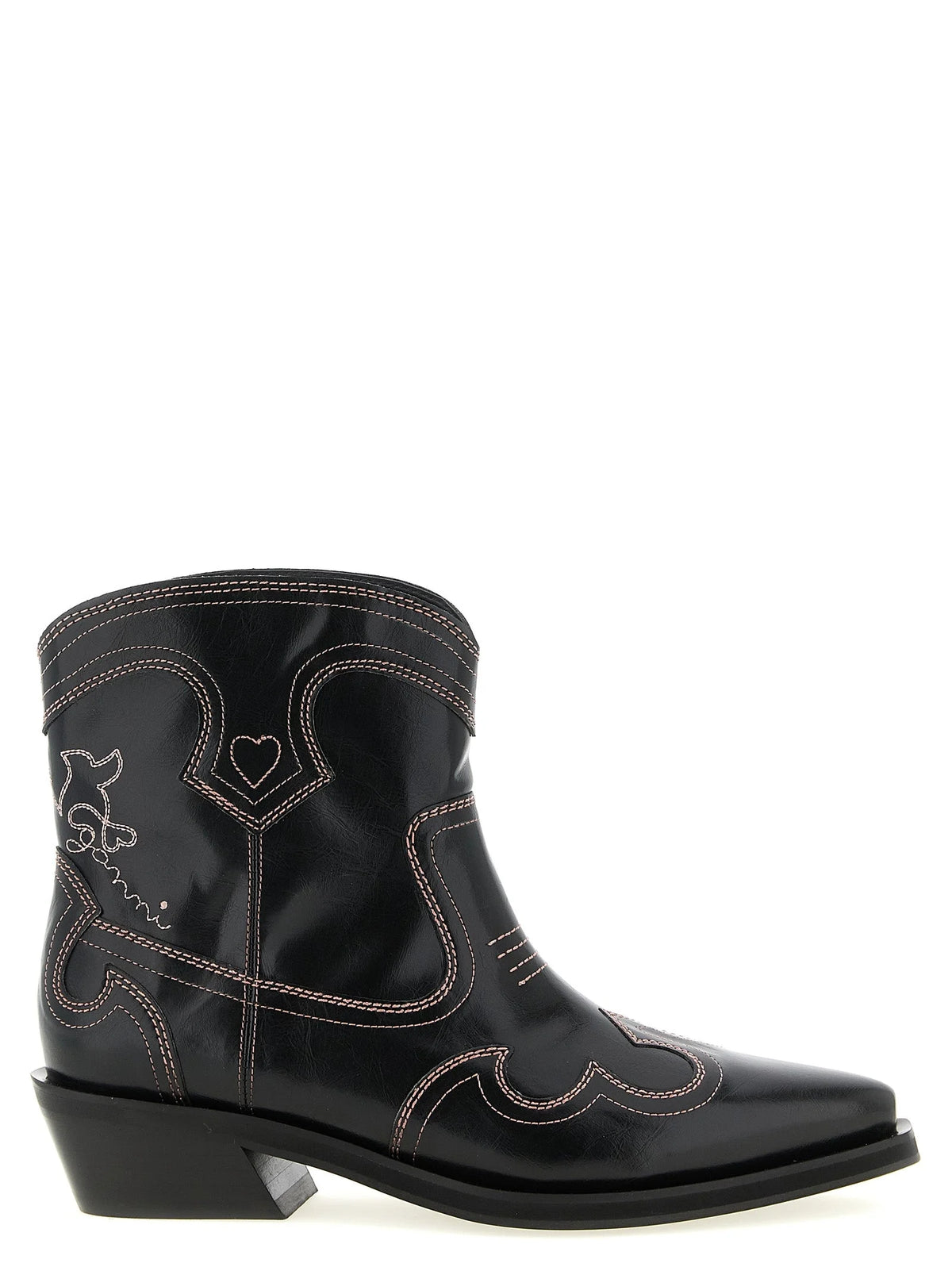 Ganni Black Polyethylene Chelsea Boots