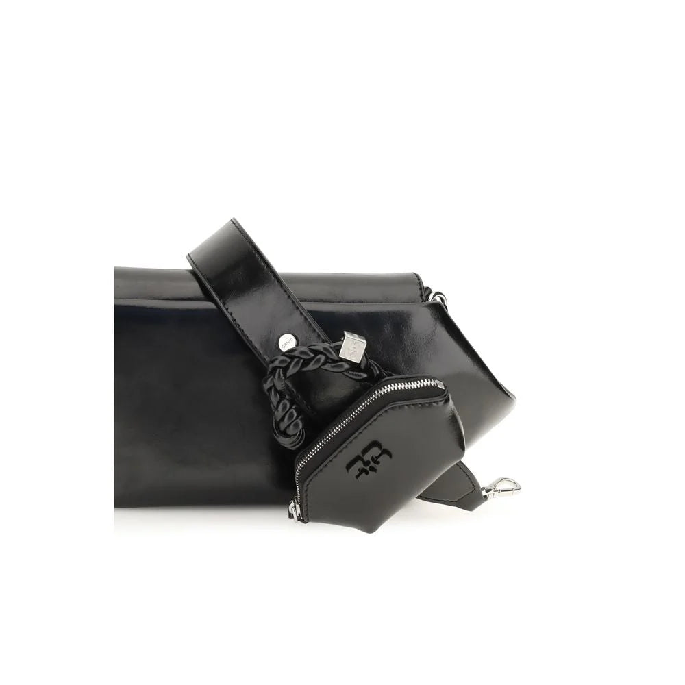 Ganni Black Polyethylene Shoulder Bag