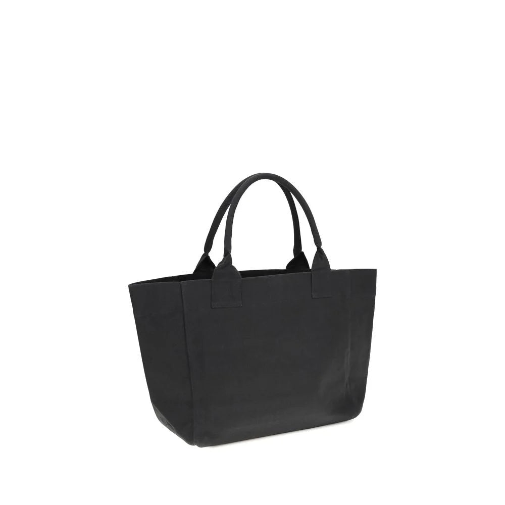 Ganni Black Recycled Cotton Shoulder Bag