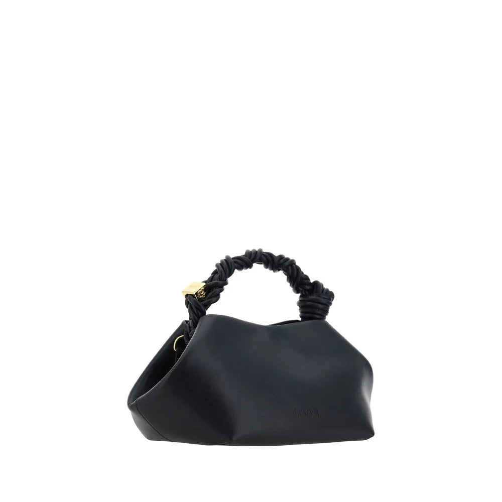 Ganni Black Recycled Leather Handbag