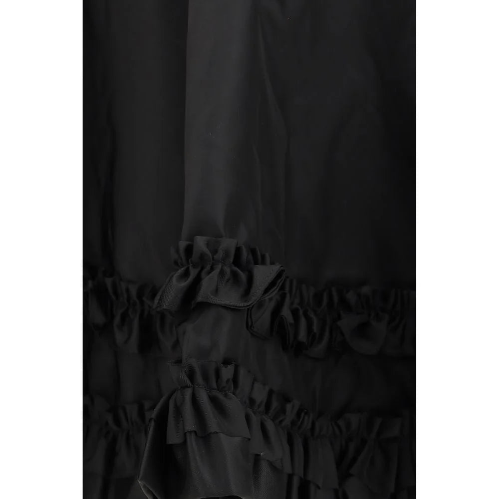 Ganni Black Recycled Polyamide Mini Skirt - Skirts