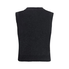 Ganni Black Wool Sweatshirt - Sweatshirts