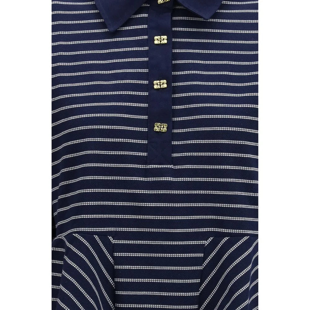 Ganni Blue Cotton Polo Shirt - M