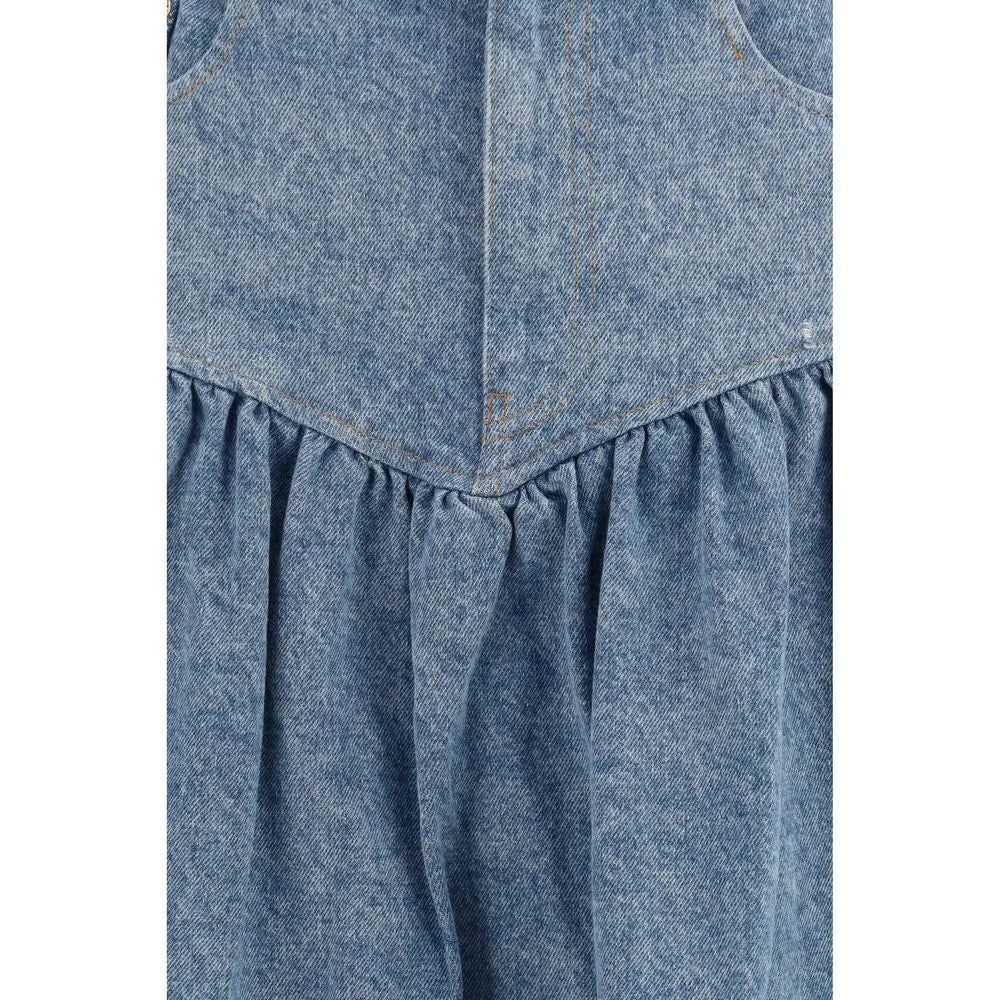 Ganni Blue Denim Skirt