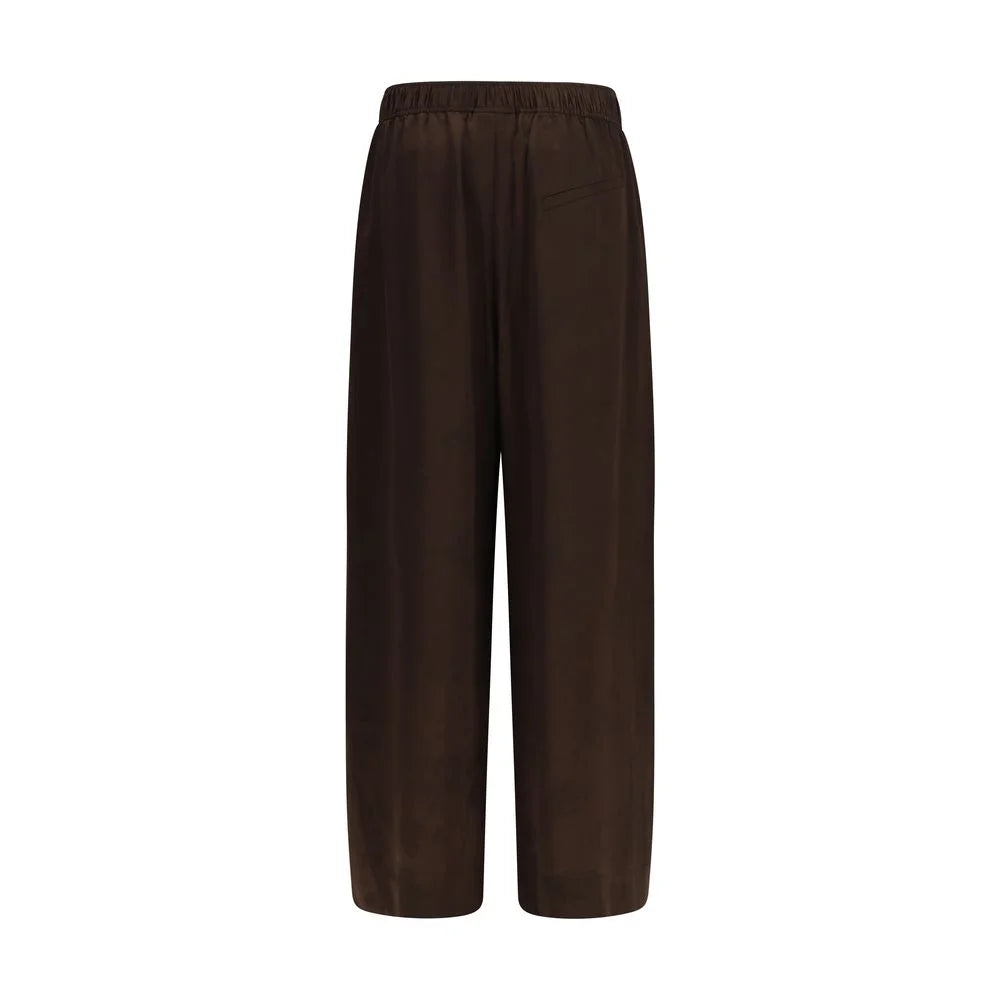 Ganni Brown Acetate Casual Pants - IT36 | XS