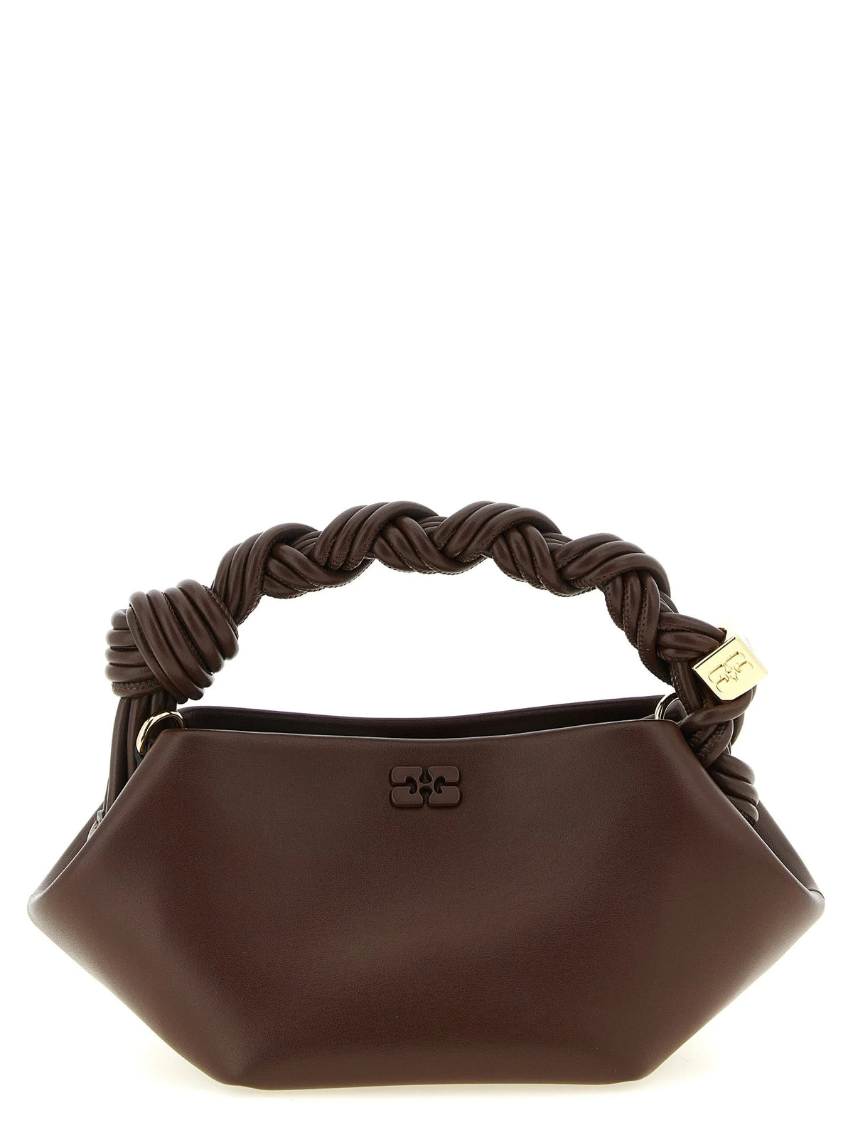 Ganni Brown Leather Handbag