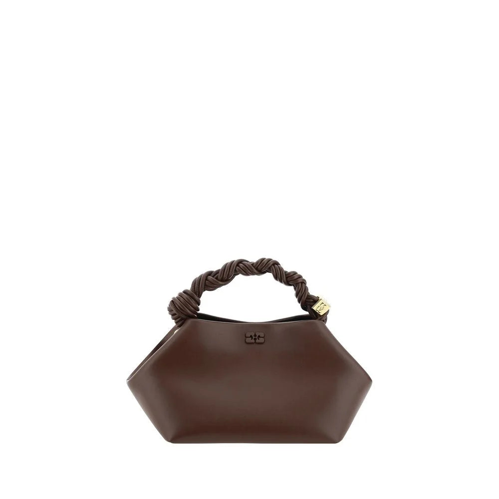 Ganni Brown Recycled Leather Handbag