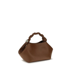 Ganni Brown Recycled Leather Shoulder Bag