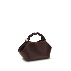 Ganni Brown Recycled Leather Shoulder Bag