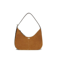 Ganni Brown Recycled Polyester Shoulder Bag